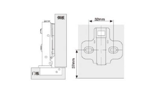 Hydraulische Küchenschrank-Tür-Scharnier-selbstschließend volle